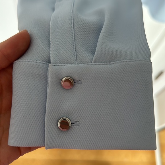 Calvin Klein blue blouse. Size small - Picture 4 of 4